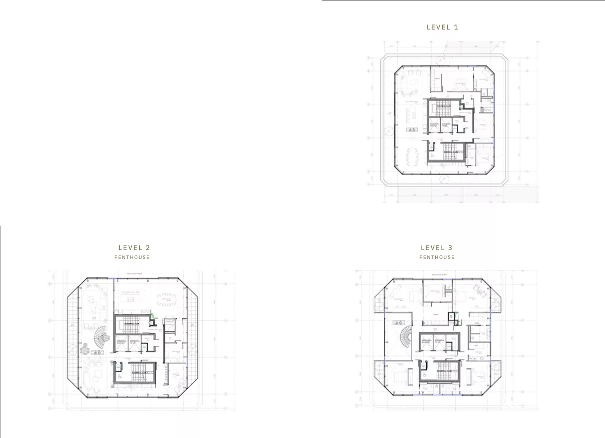 4-Bedroom Duplex Penthouse Floor Plan