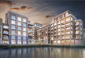 Ransome Wharf Waterview buildings