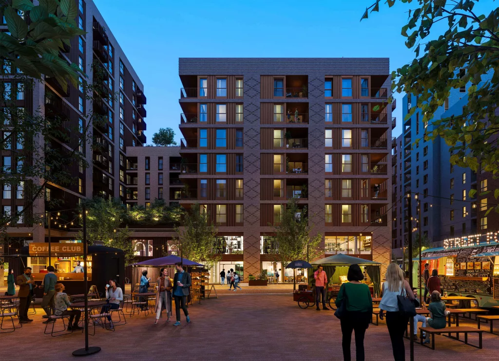 Luxury waterfront apartments at Ransome's Wharf Battersea with private terraces overlooking the Thames.